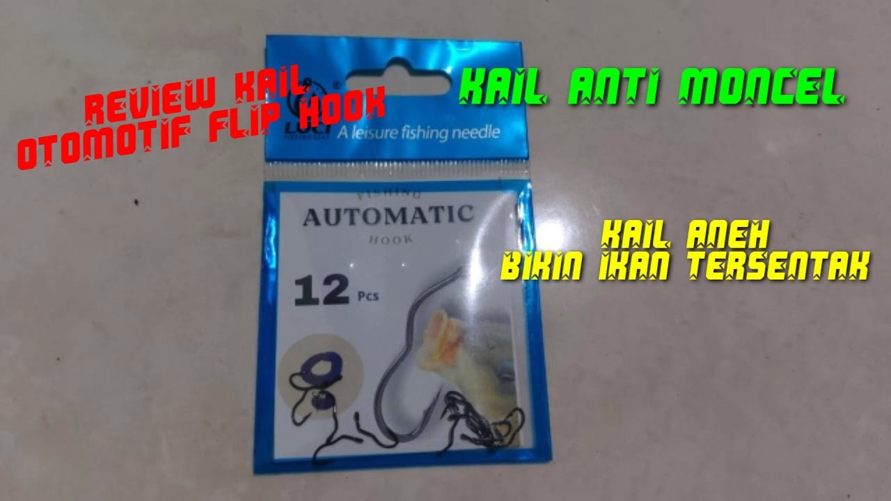 reviw kail pancing otomatis flip hook