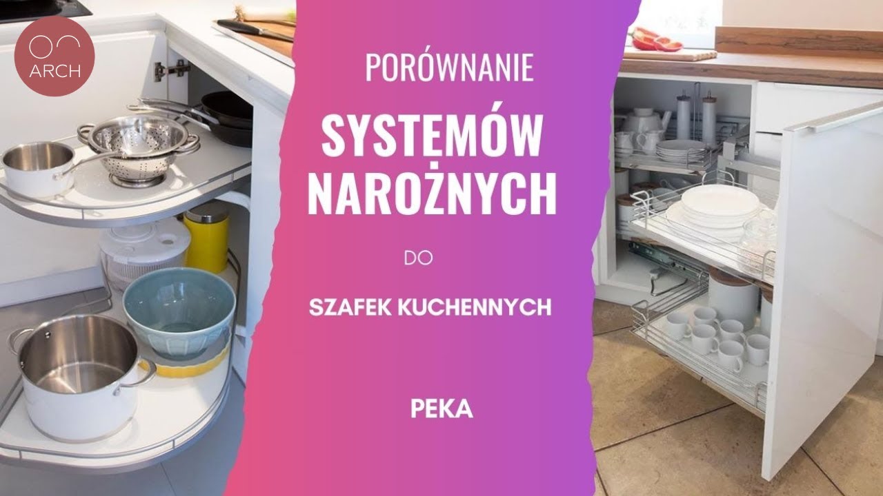 Porównanie systemów narożnych do szafek kuchennych. Jak zaaranżować kuchnię w narożnikach? PEKA