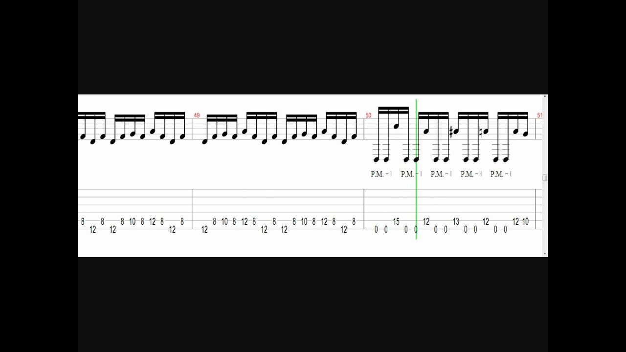 Black Viel Brides - Knives And Pens (Guitar Tab Video!)