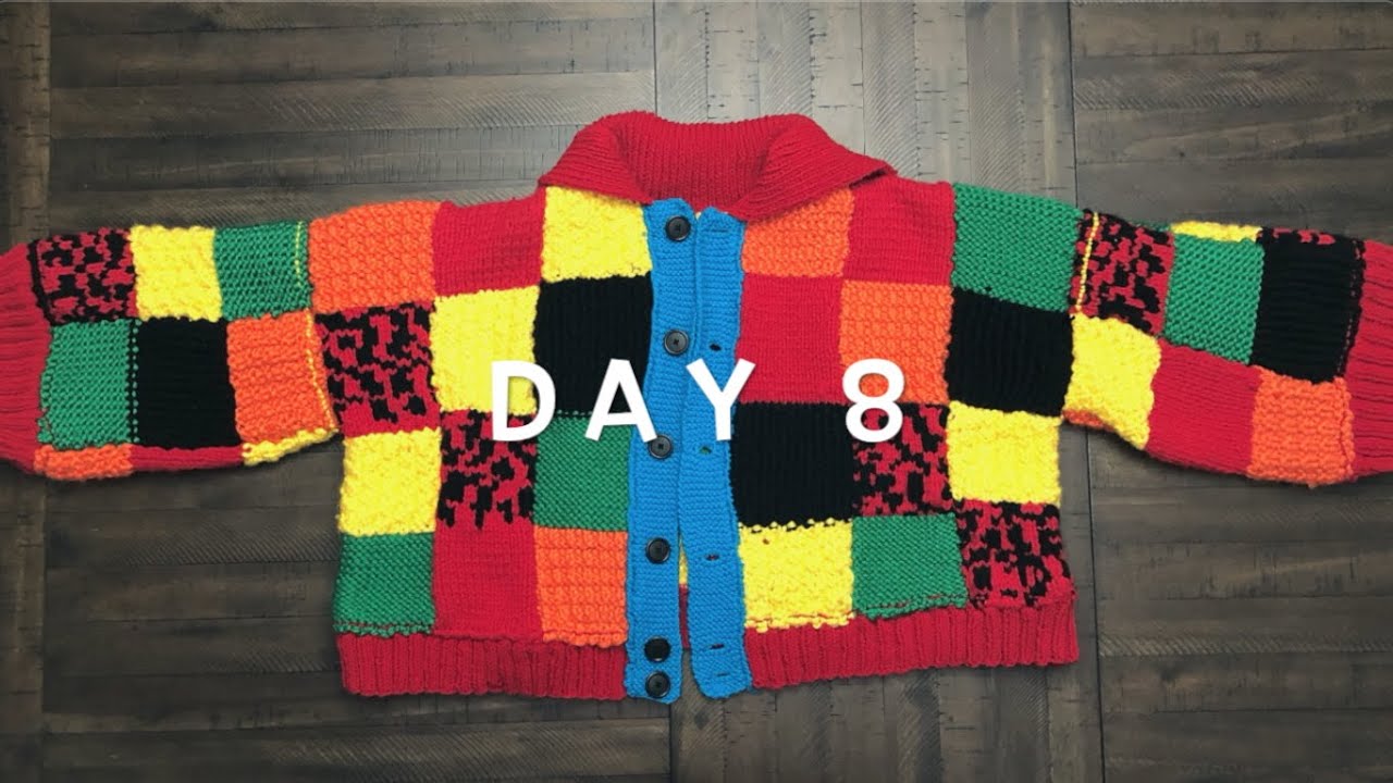 Recreating Harry Styles' Patchwork Cardigan - Day 8