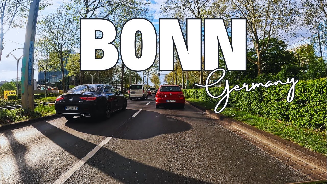 BONN, GERMANY’S QUAINT CITY ON A POURING DAY | DRIVING 4K HDR