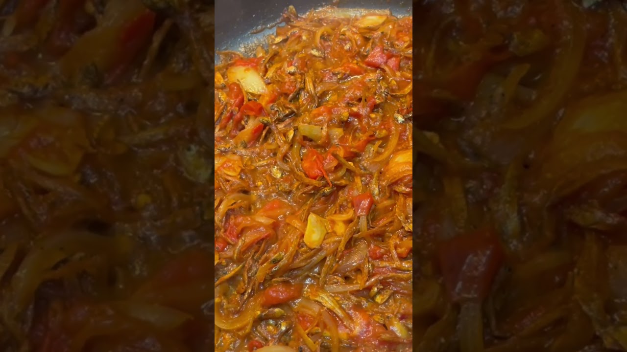 Anchovy dried fish curry/Dilis curry! #homemadefood #cooking #recipe #canada