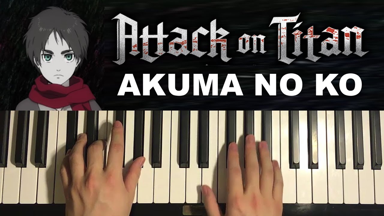 Attack On Titan -  Final Season Part 2 Ending Song (Piano Tutorial Lesson) | Akuma No Ko