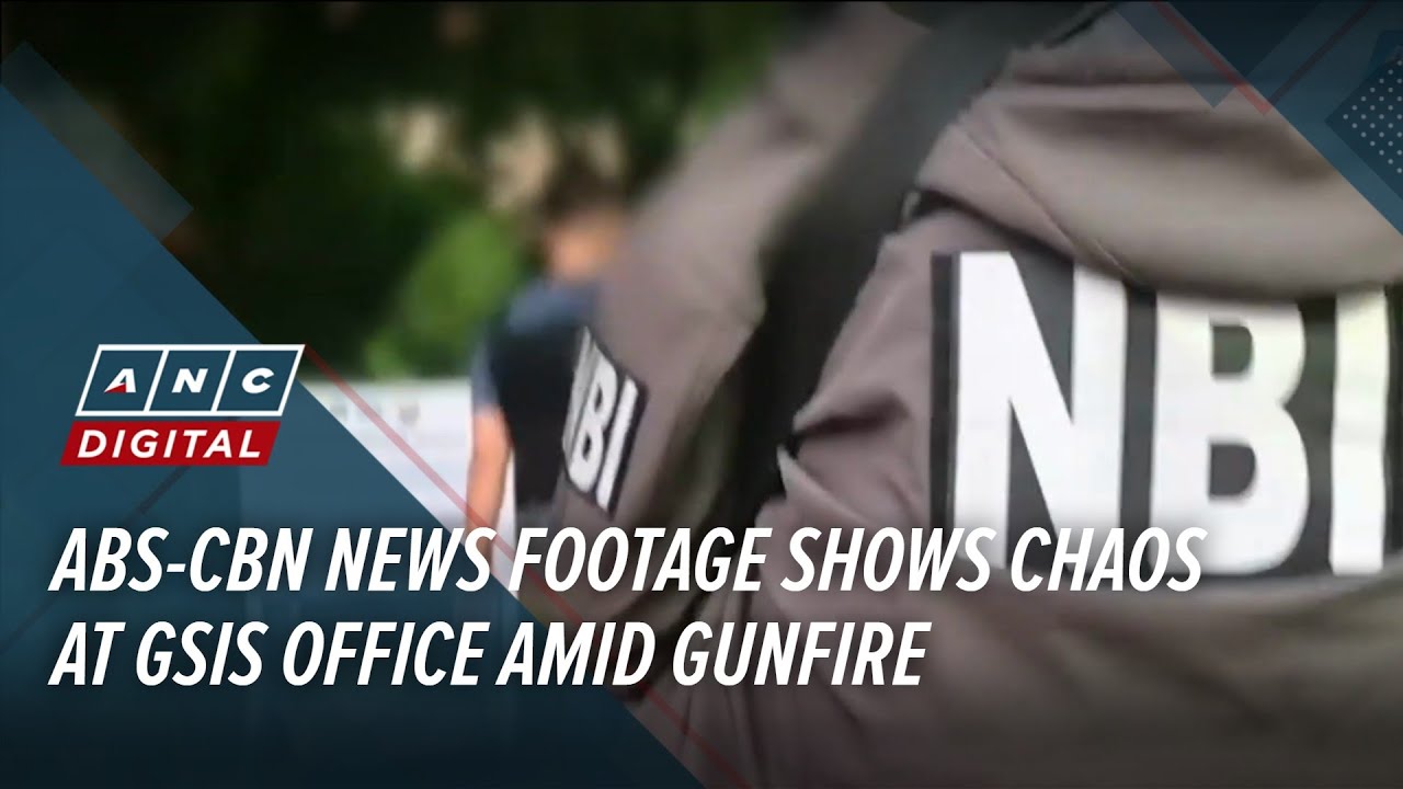 На кадрах ABS-CBN News запечатлен хаос в офисе GSIS на фоне стрельбы.