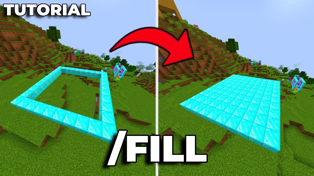 ✅COMO RELLENAR BLOQUES CON EL COMANDO /FILL MINECRAFT: TUTORIAL || DETRIXX