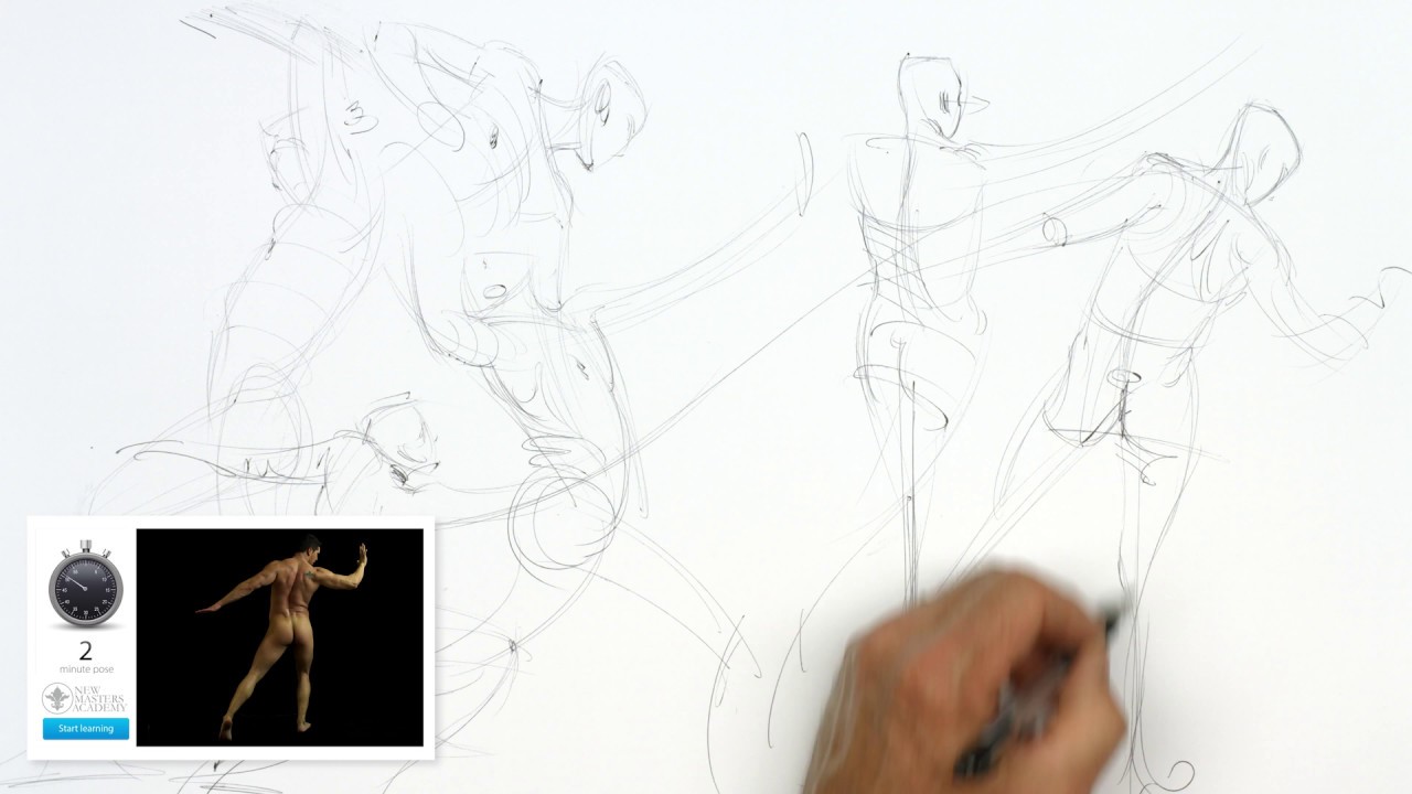 Timed Model Drawing Session 2 // Instructor: Steve Huston