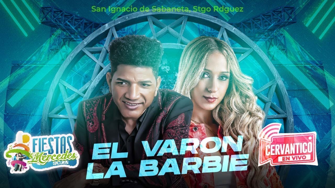 LA BARBIE DE LA ACORDEON Y EL VARON DE LA BACHATA  EN LAS FIESTAS  LAS MERCEDES 2025 EN SABANETA .SR