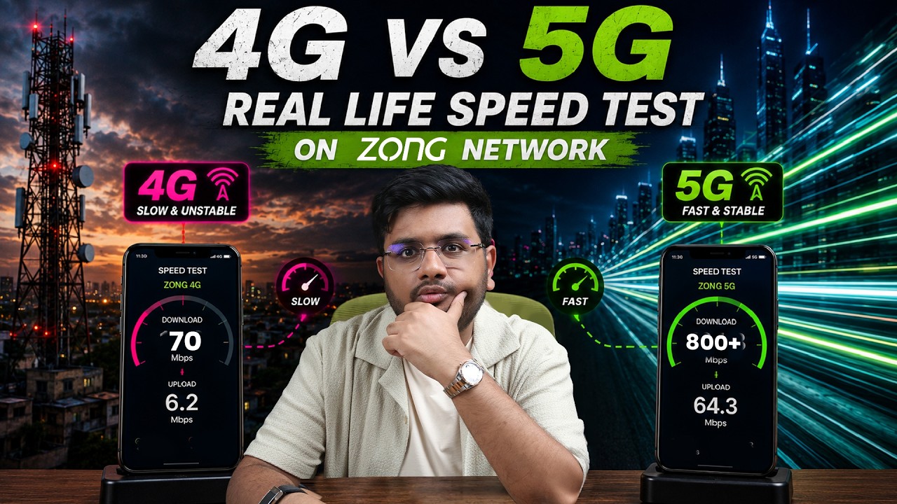 5G vs 4G &mdash; Real World Test | 812 Mbps on a Phone in Pakistan?