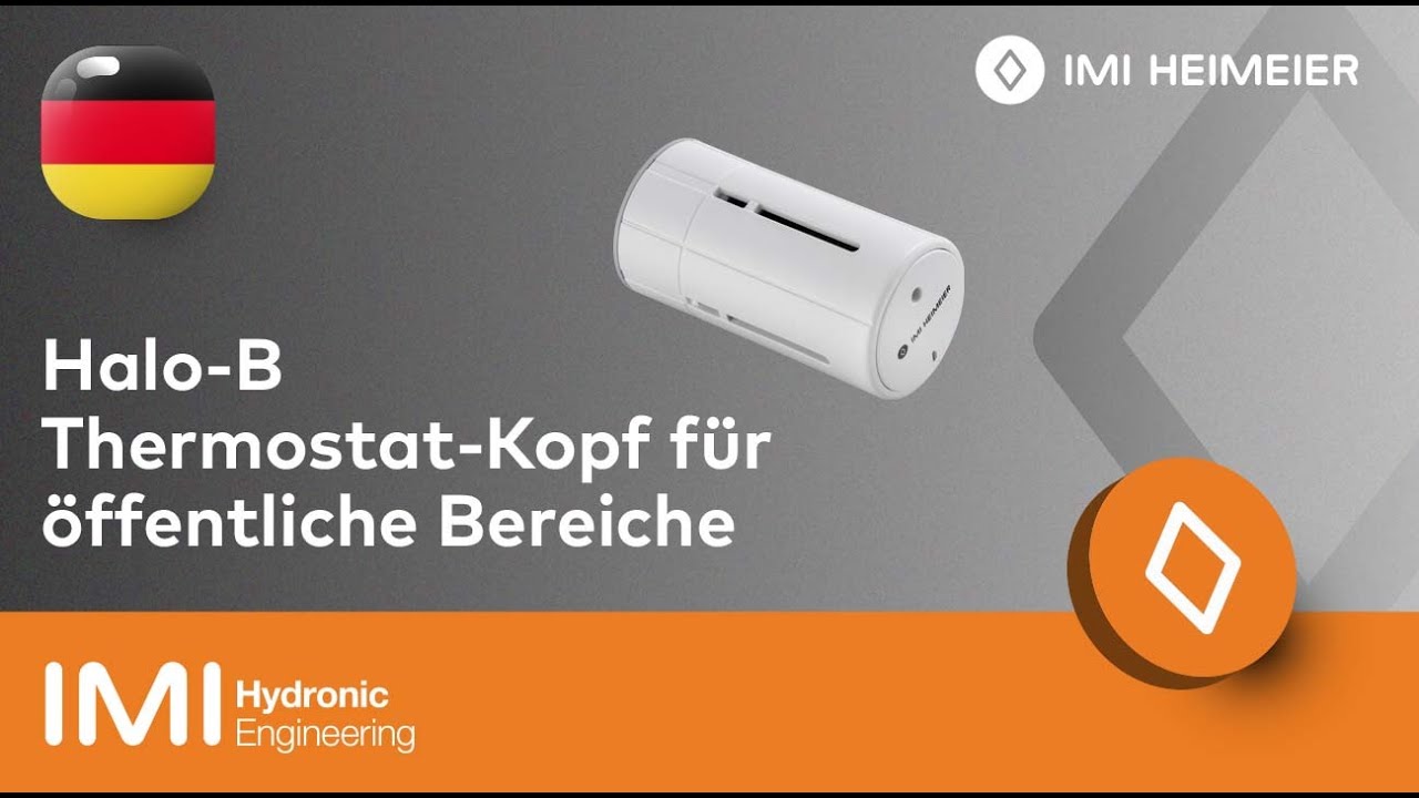 Halo-B von IMI Heimeier - Thermostat-Kopf f&uuml;r &ouml;ffentliche Bereiche