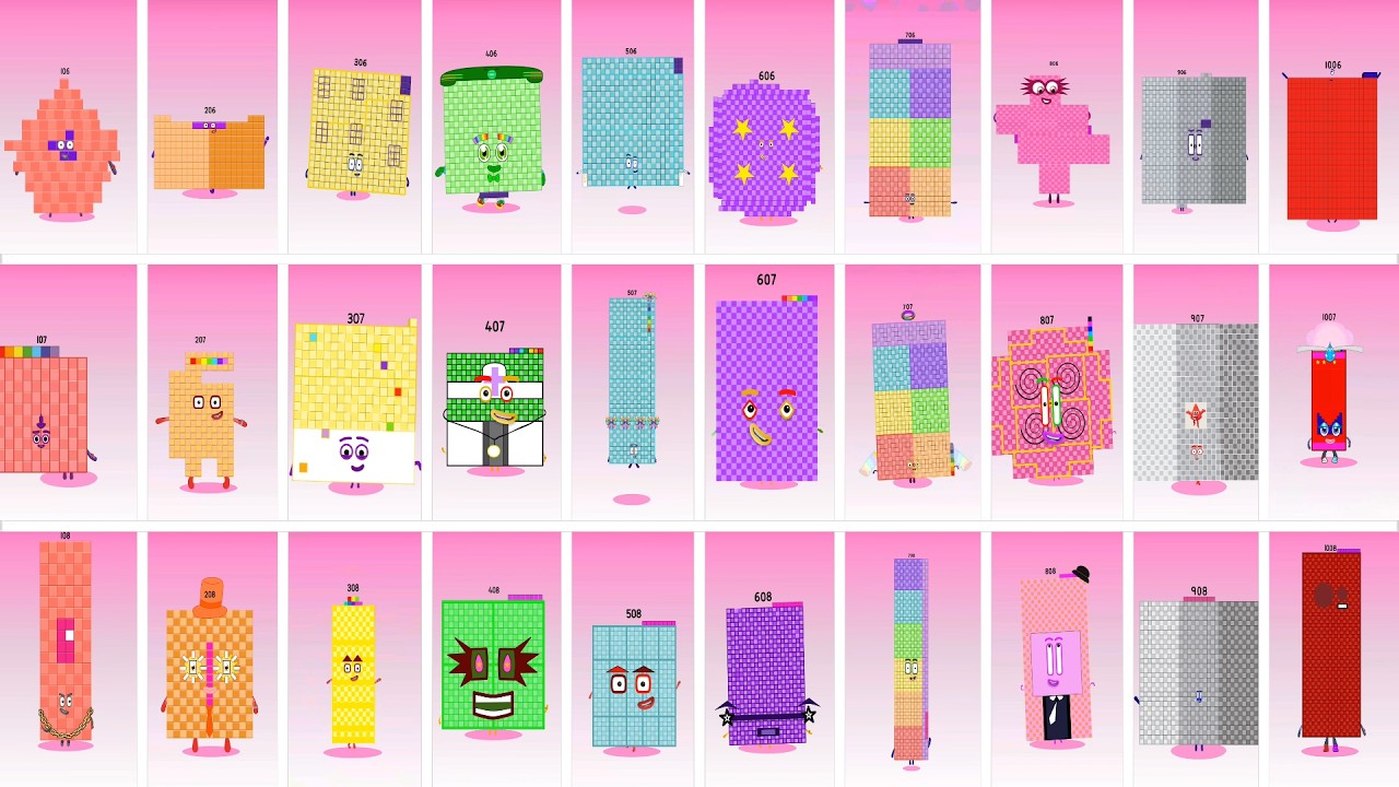 Sprunki OC Numberblocks od 106 do 1008 | Kompilacja Incredibox #sprunki #numberblocks #incredibox