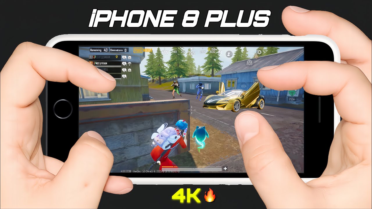 IPHONE 8 PLUS HANDCAM IN 2025 🔥/Smooth+Extreme PUBG Gaming Test😍/ IOS 18.5 Livik Gameplay!