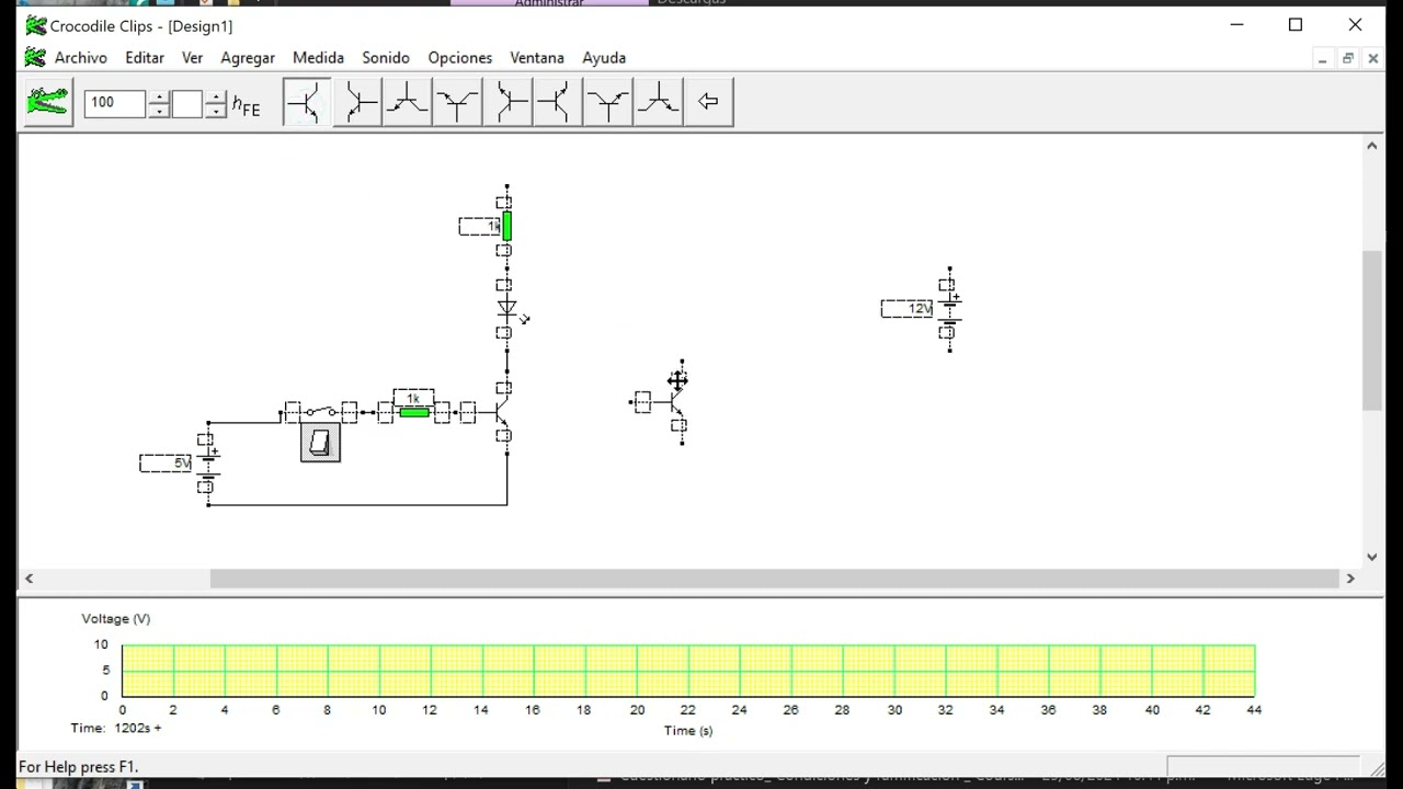 Manejo del software Cocodrile
