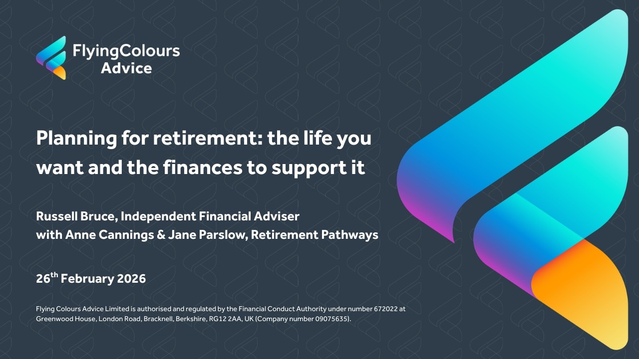 Planning for retirement the life you want and the finances to support it. Capital at Risk.