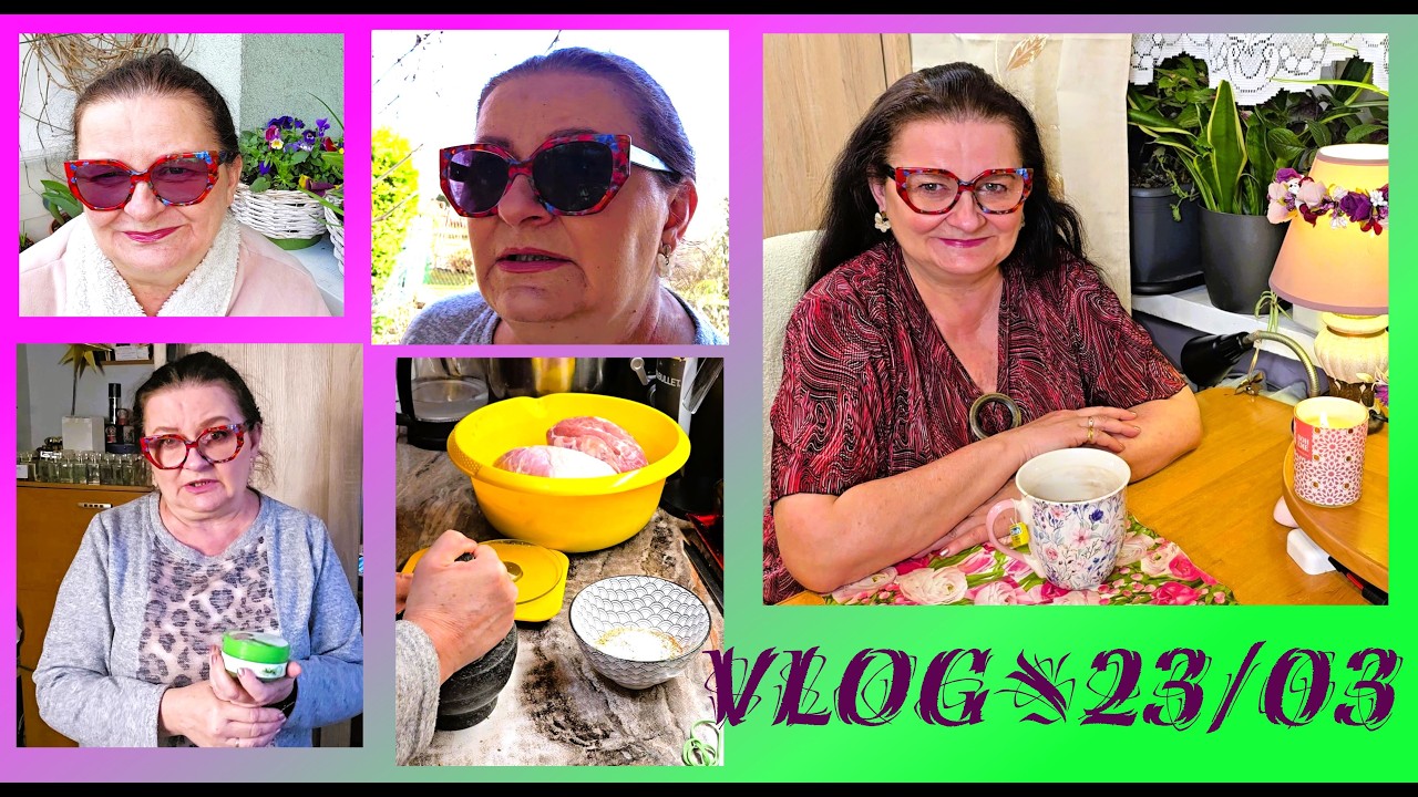 VLOG#23/03/☕CO KUPIŁAM W OBI I ACTION /WYSIEW POMIDOR&Oacute;W I PAPRYKI/CZAS  Z MĘŻEM/ZAPEKLOWAŁAM SZYNKI