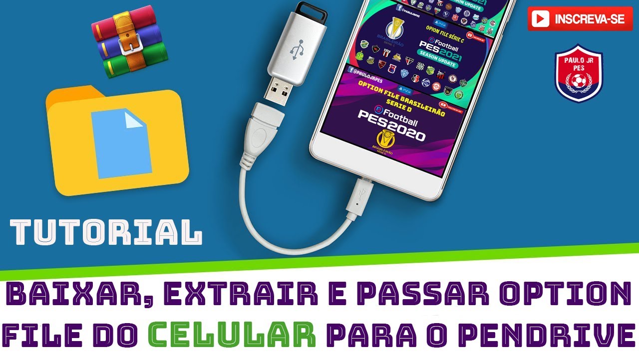 Tutorial baixar, extrair e passar option file do celular para o pendrive