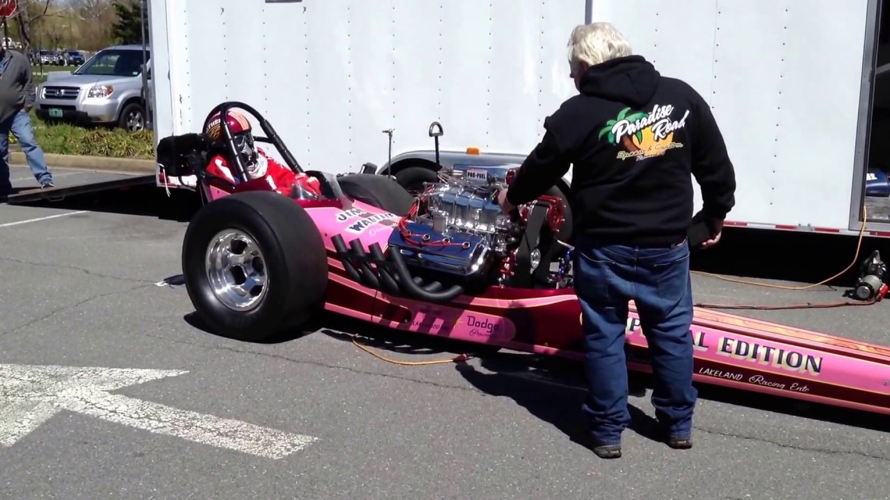 Vintage Blown Nitro Methane Dragster Start up