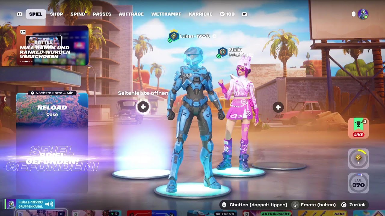 Fortnite Stream random team