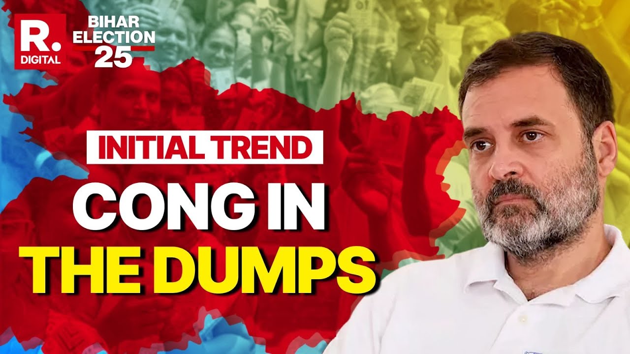 Bihar 2025 LIVE: Congress Struggles As Initial Trends Show Massive NDA Lead |Bihar Counting Day