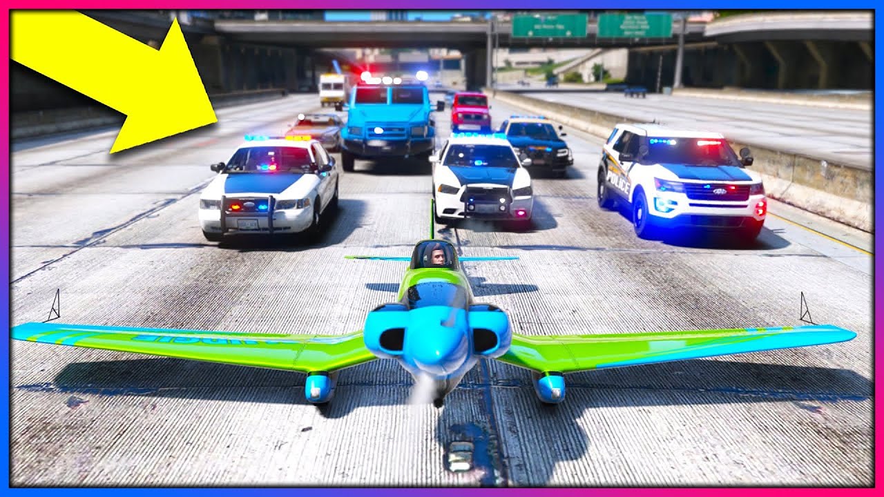 TROLLING COPS IN A PLANE!! (GTA 5 Mods)