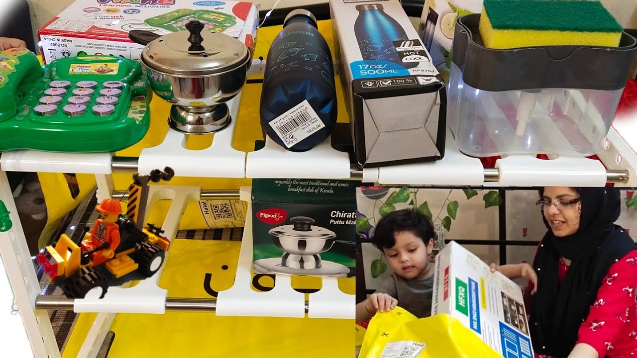 Noon Online Shopping Review | Dish Soap Dispenser | Under Sink Rack | Unboxing | Links Below