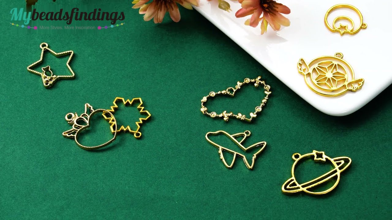 Alloy Open Back Bezel Pendants
