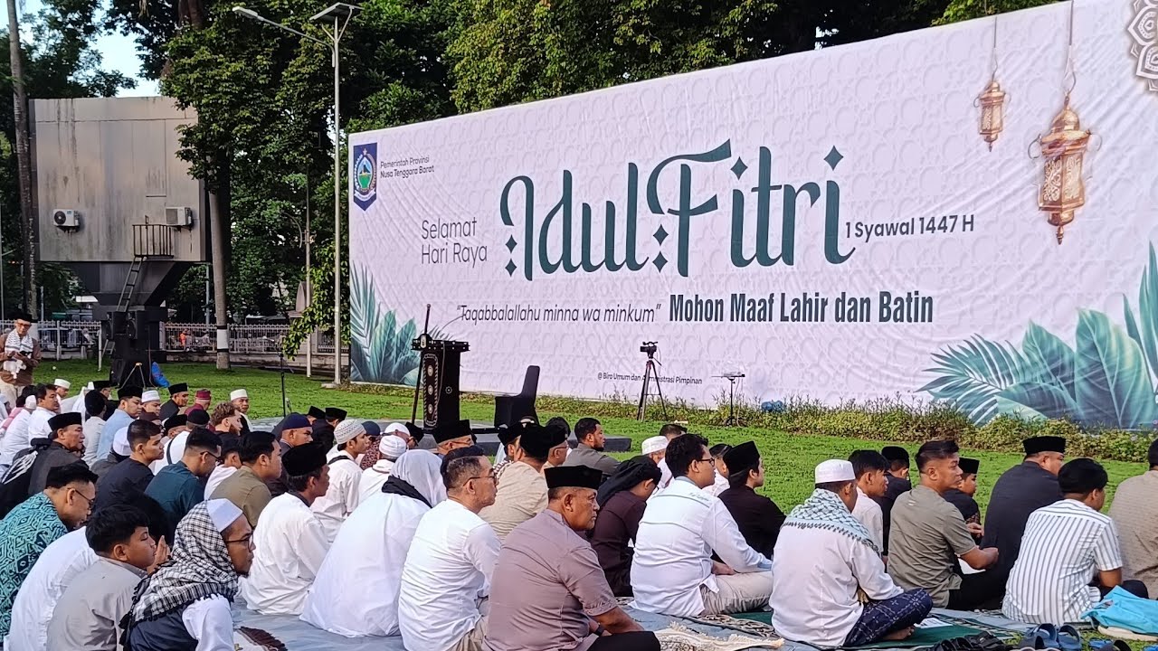 LIVE: Salat Idul Fitri 1447 H di Halaman Kantor Gubernur NTB
