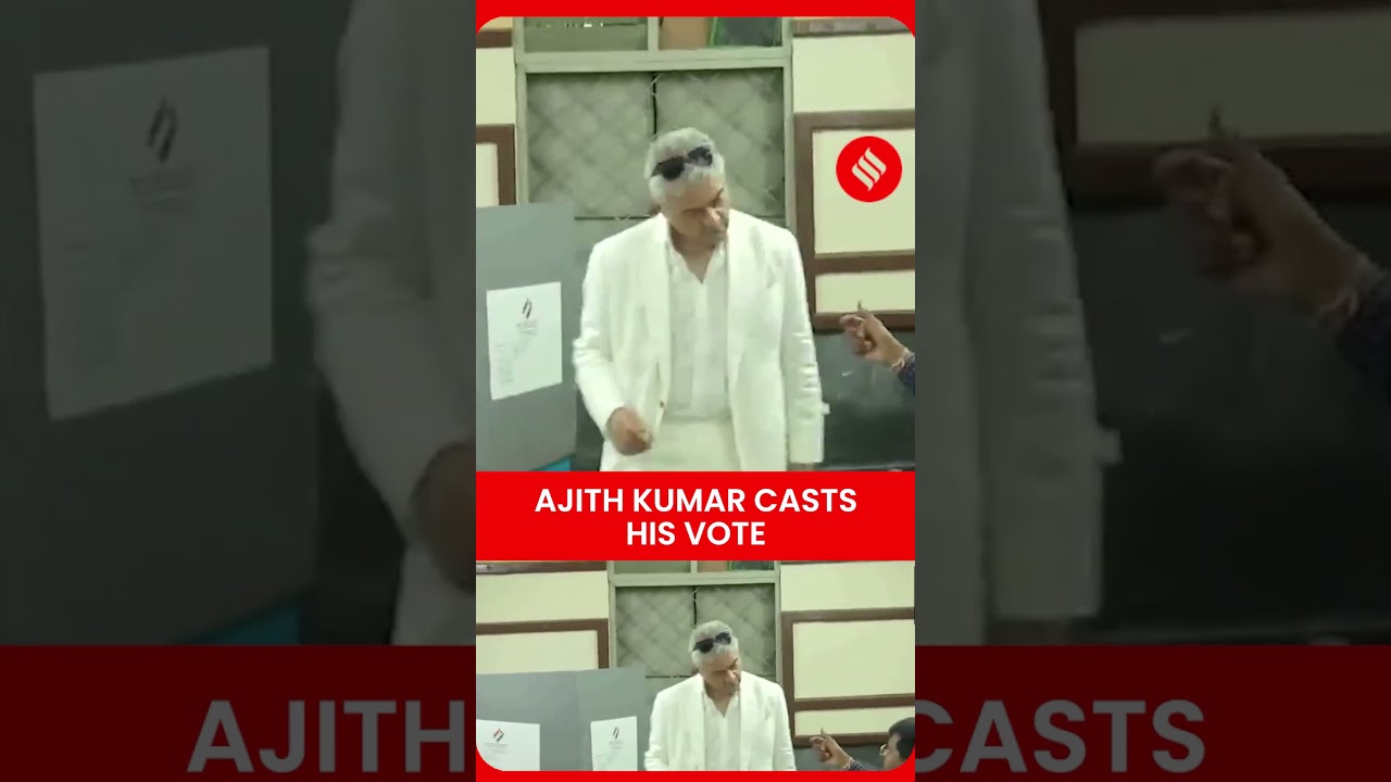Ajith Kumar Casts Vote in Thiruvanmiyur During TN Elections 2026