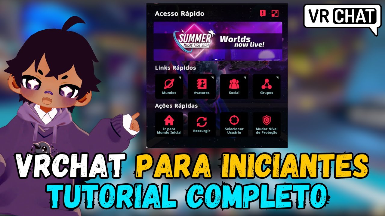 Dicas Para Iniciantes Como CONFIGURAR o VRChat 2024 | TUTORIAL COMPLETO | Rift CV1| PT-BR