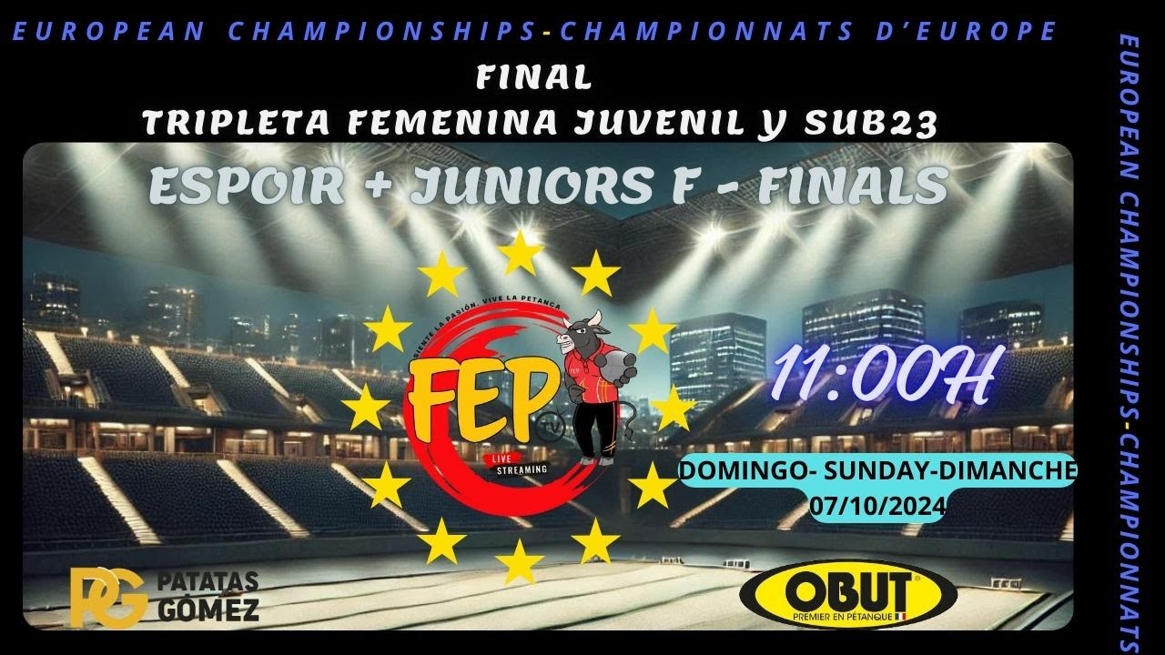 Cto de Europa Sub23 y Juvenil. Isla Cristina, Huelva. FINALES FEMENINAS