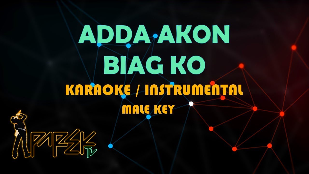 ADDA AKON BIAGKO MALE KEY HD MINUS ONE / KARAOKE