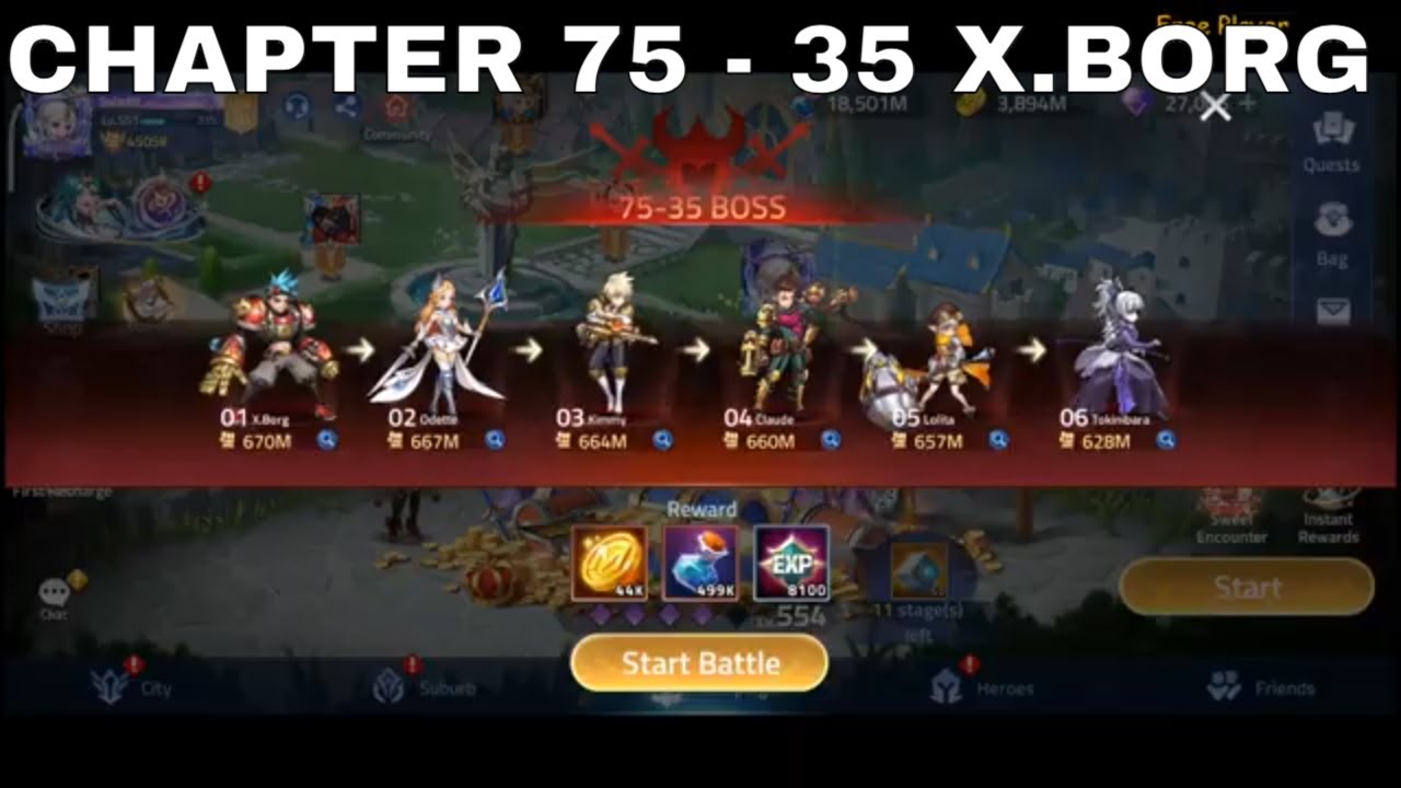 CAMPAIGN 75 - 35 X.BORG ► MOBILE LEGENDS ADVENTURE