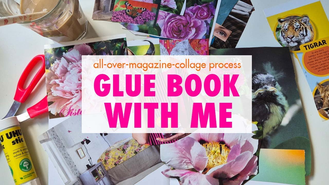 Glue book with me in an ALTERED BOOK | Citrus Cat Lady #gluebooking #alteredbook