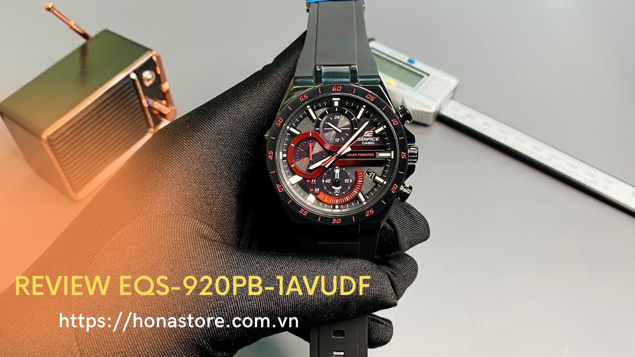 REVIEW EDIFICE EQS-920PB-1AVUDF / NĂNG LƯỢNG MẶT TRỜI/ Đặt mua liên hệ: 0785.38.5555
