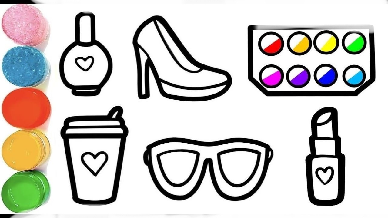 How To Draw Beauty Accessories Drawing | Beautiful Accessories Drawing | Fashion Accessories Drawing