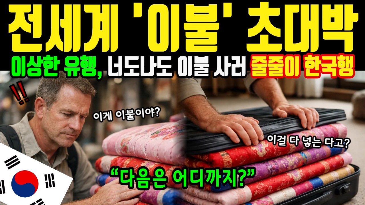 [해외감동사연] 이불 하나 덮겠다고 난리 났다, 외국인 캐리어가 전부 한국행