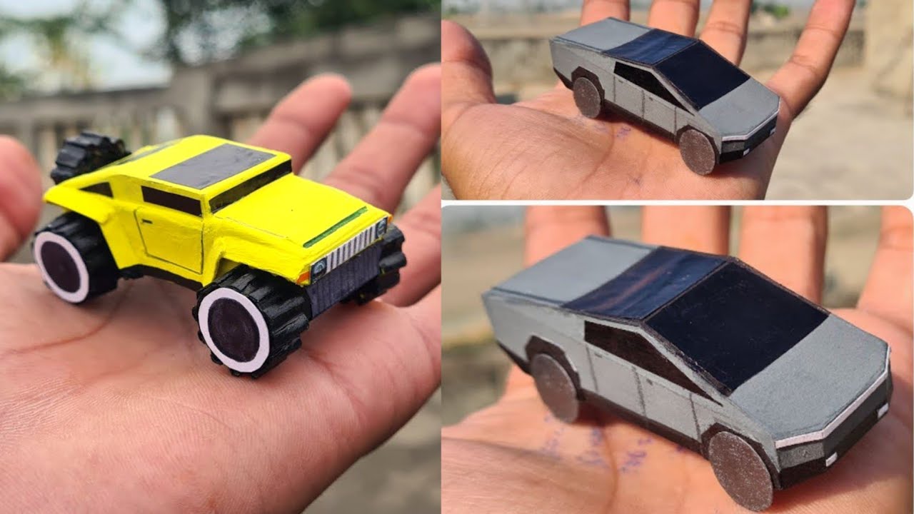Hummer & Tesla Truck Made from Paper 😱 | Handmade Paper Model | Realistic Hummer and Tesla Truck