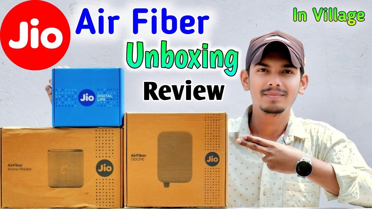 Jio Air Fiber Unboxing & Free Router High Speed Unlimited WiFi Complete Unboxing in Village गांव 🔥🔥🔥