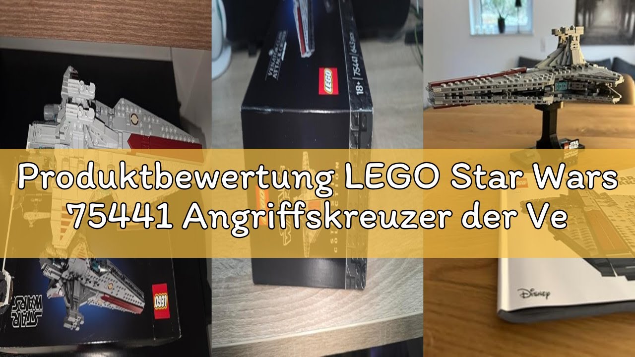 Produktbewertung LEGO Star Wars 75441 Angriffskreuzer der Venator-Klasse - Modellbau-Set des republi