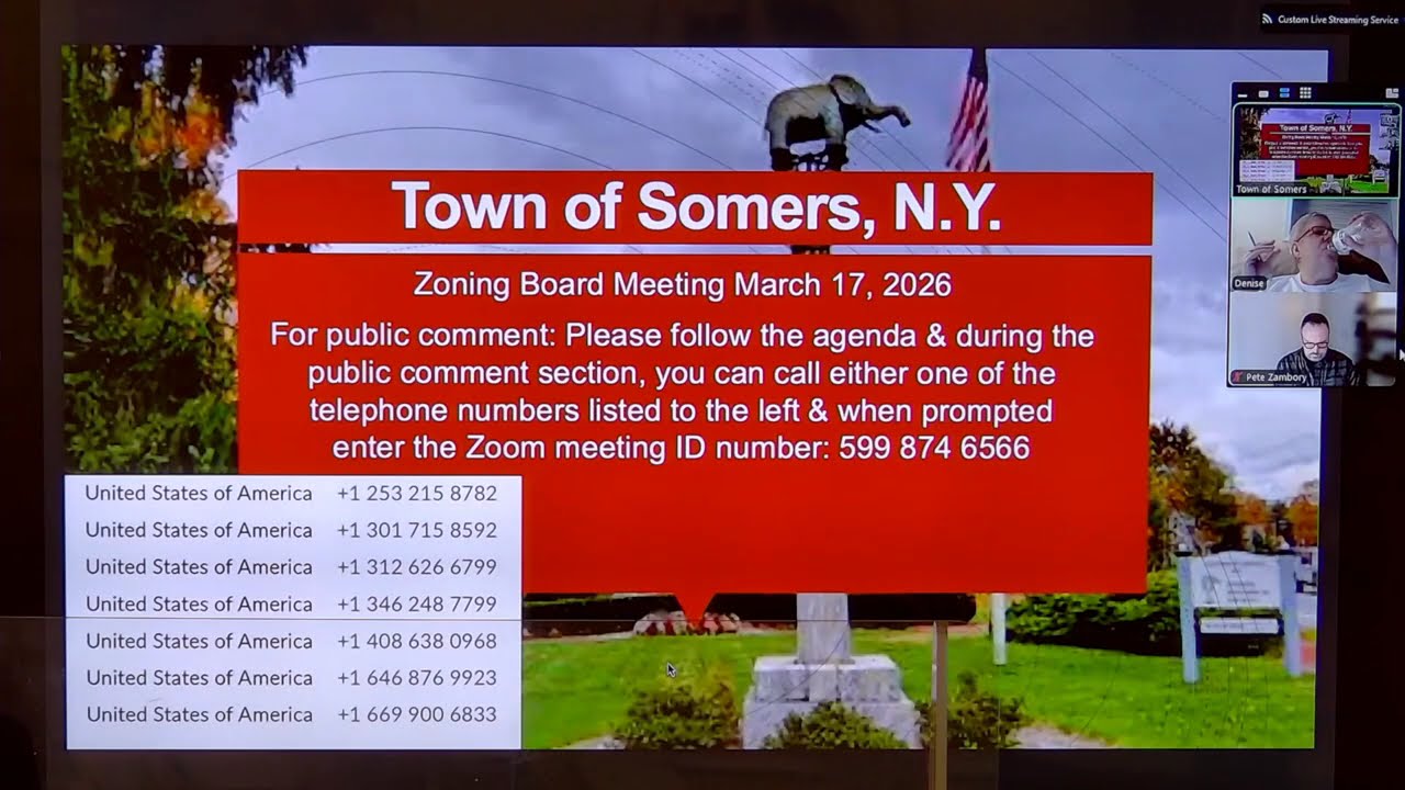 Town of Somers ZBA Meeting March 17, 2026