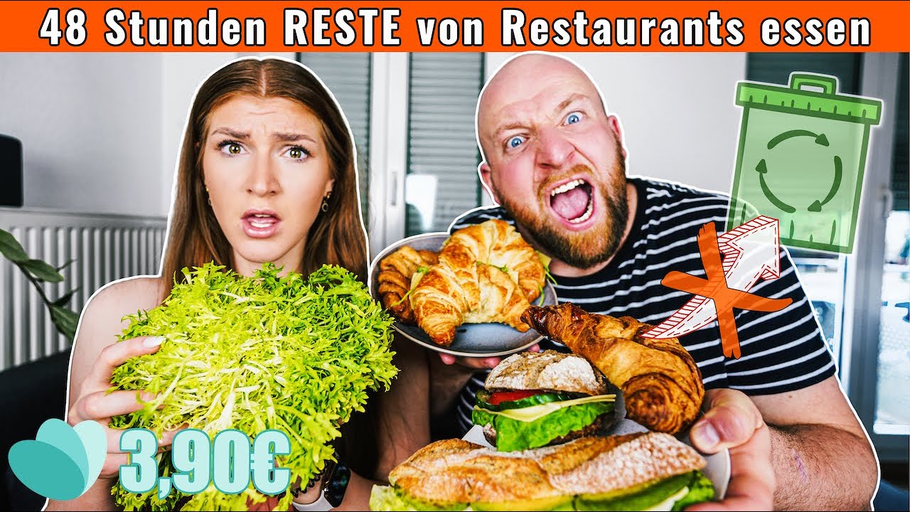 48 Stunden RESTE von Restaurants essen 😱 SO VIEL! (mit @TOXICDANIEL & TooGoodToGo) - Teil 1
