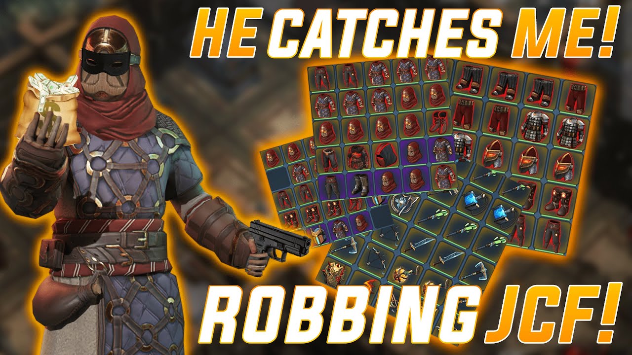 ROBBING JCF!!  HE catches ME!