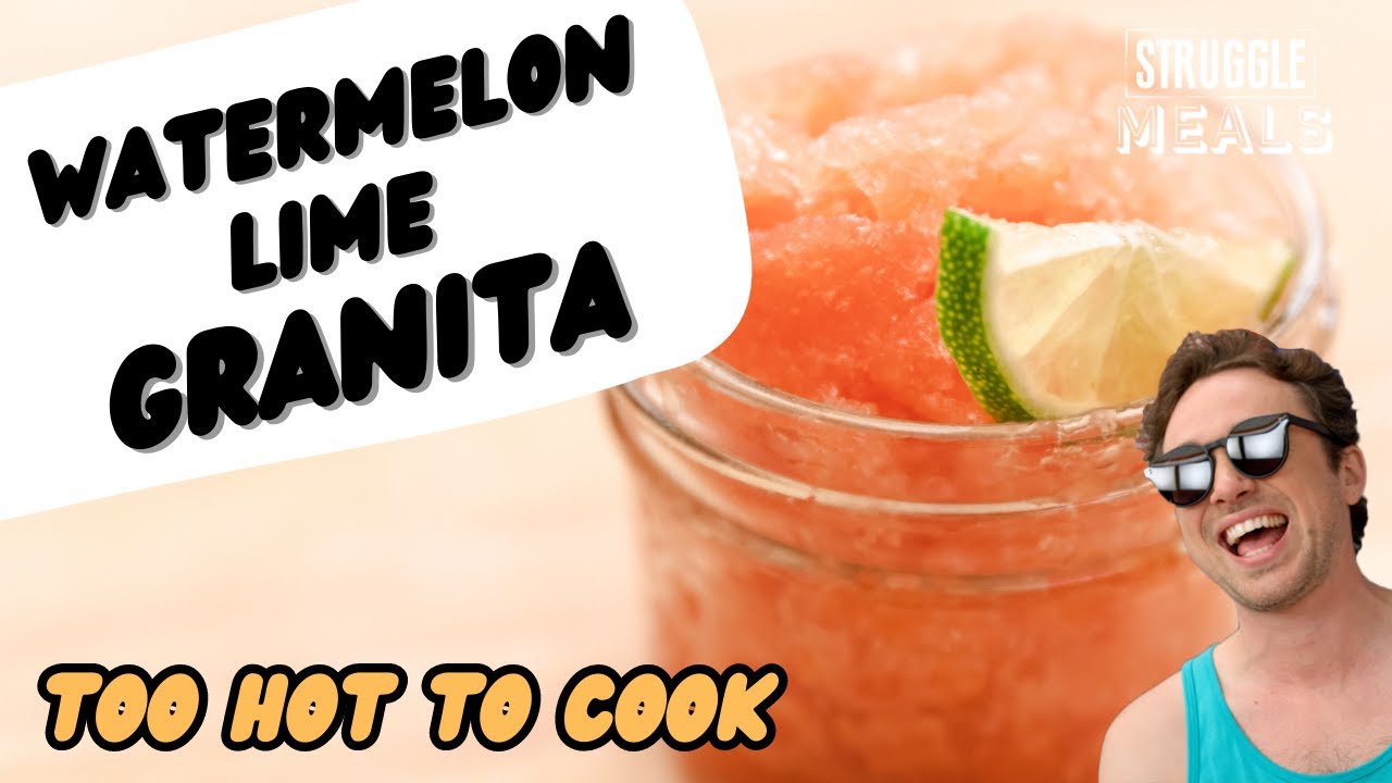 Cool down with watermelon Lime Granita - A refreshing dessert