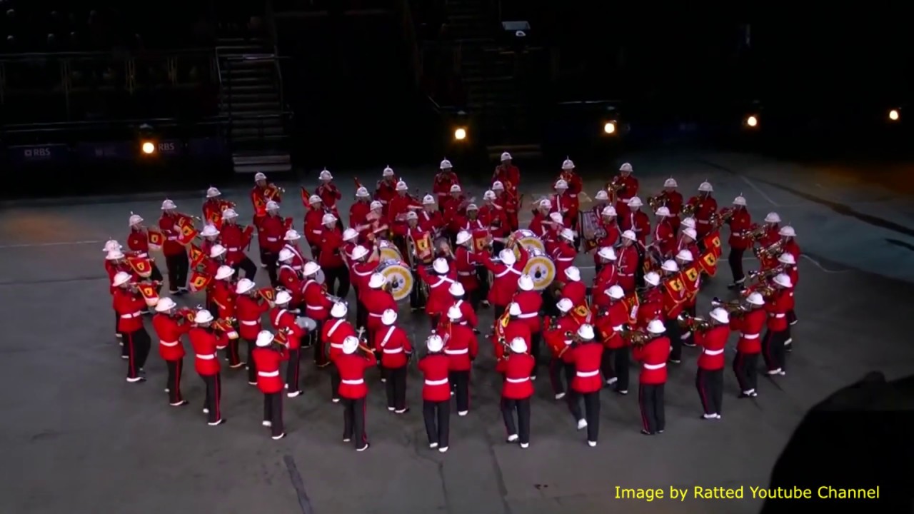 The Royal Edinburgh Military Tattoo 2011-The Brazilian Marine Corps Martial Band
