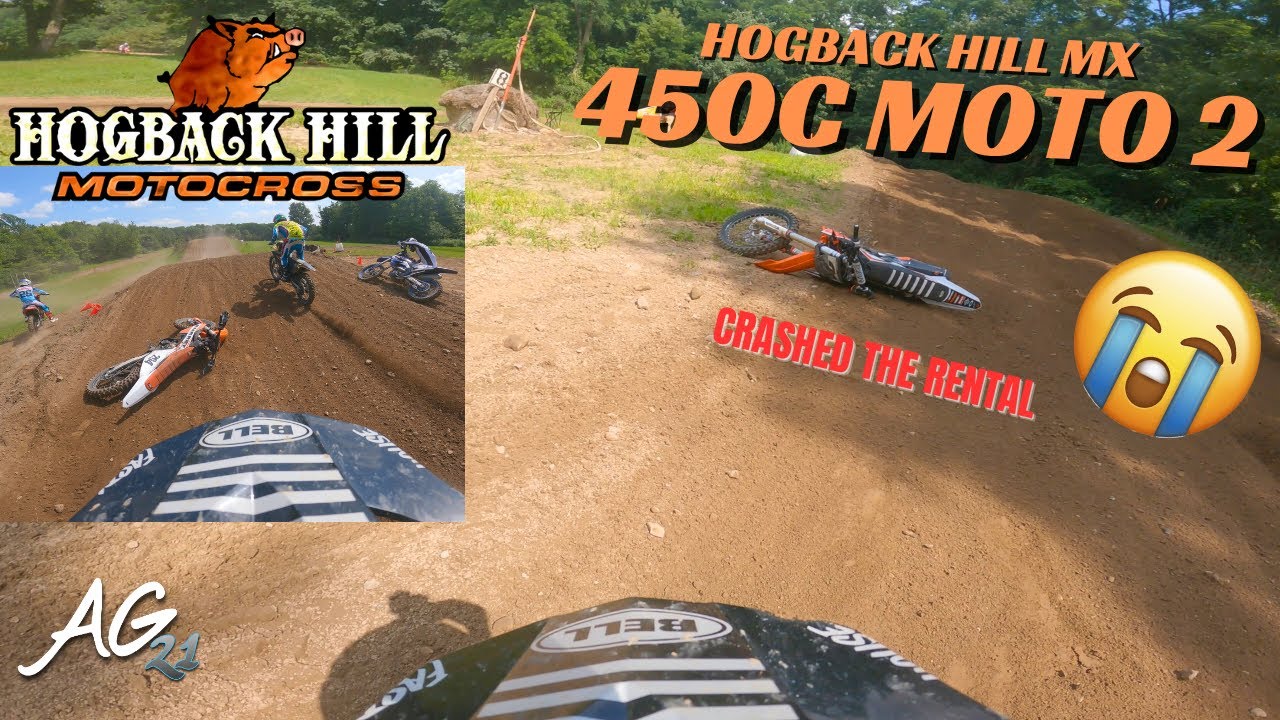 LAST LAP CRASH WHILE RUNNING 6th | Hogback Hill/Palmrya MX | 450C Moto 2 | 7/23/23