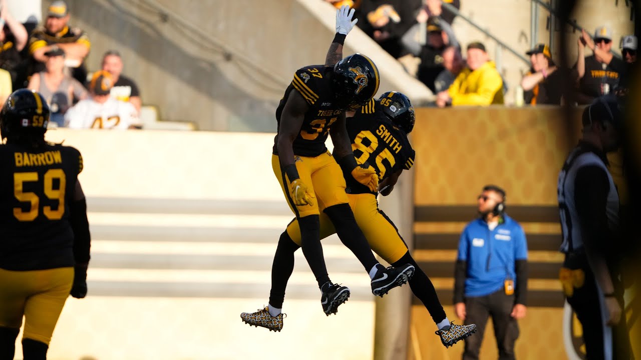 The Tiger-Cats start the game with a BANG with a 56-yard touchdown