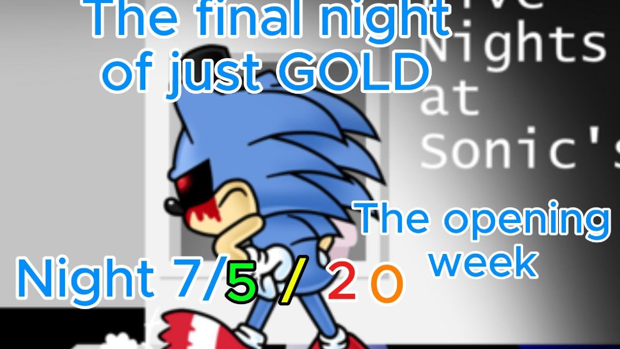 Five Nights At Sonic's Remastered The Opening Week Night7/5/20 THE FINAL HOUR OF THE JOB