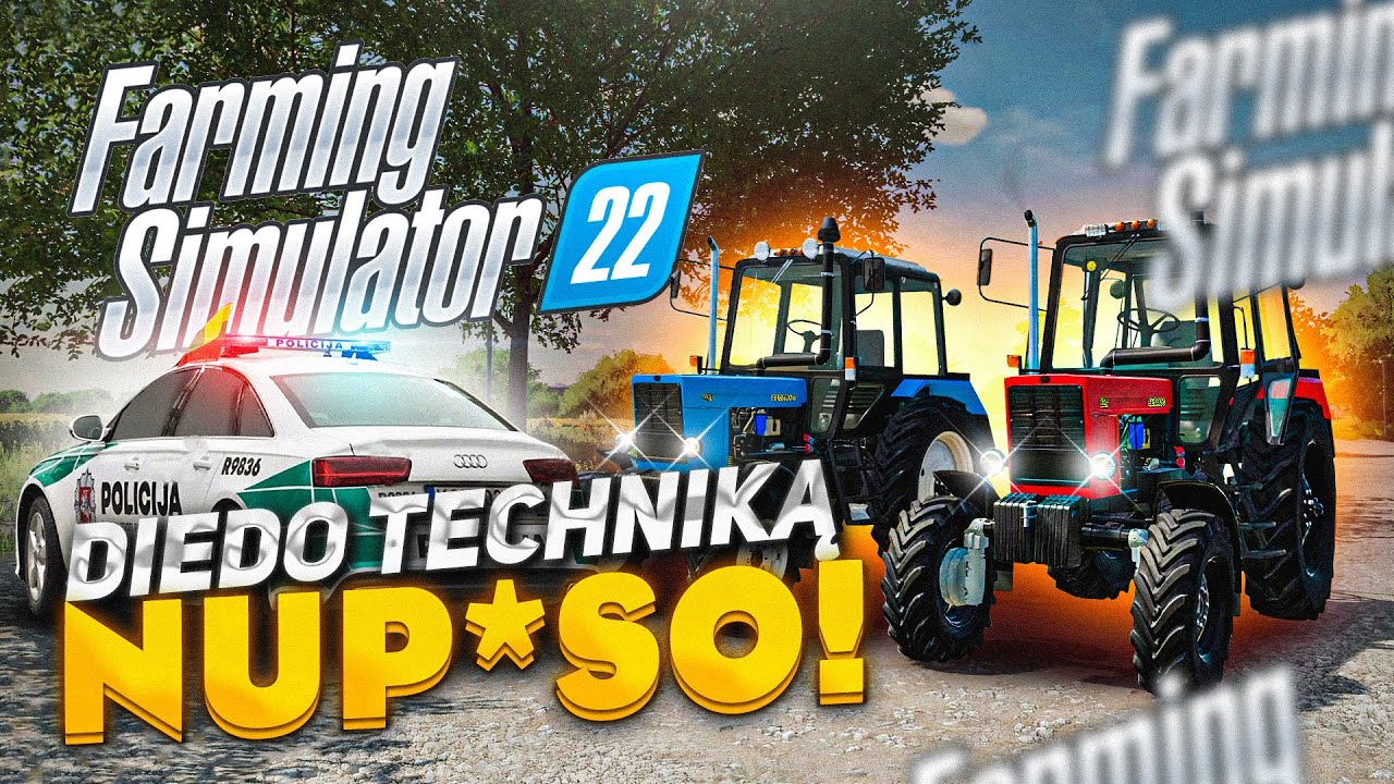 IŠVOGTA KOLŪKIO TECHNIKA // FarmingSimulator 22