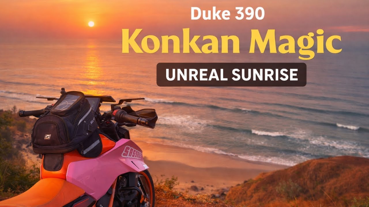 Duke 390 Solo Ghat Ride to Konkan | Unreal Sunrise 🌄 | Mumbai to Aare ware in less then 17 hours | 