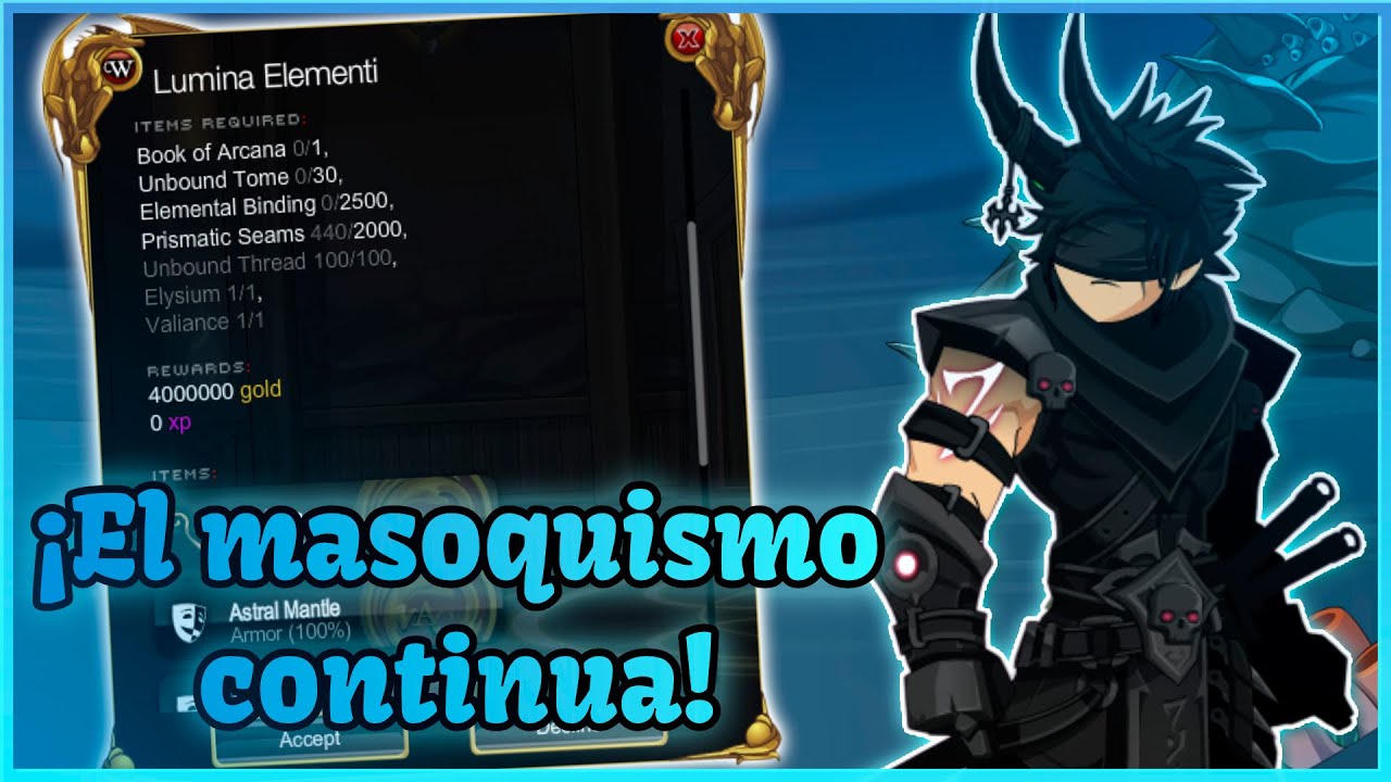 [AQW Español] Sigue el sufrimiento con Lumina Elementi