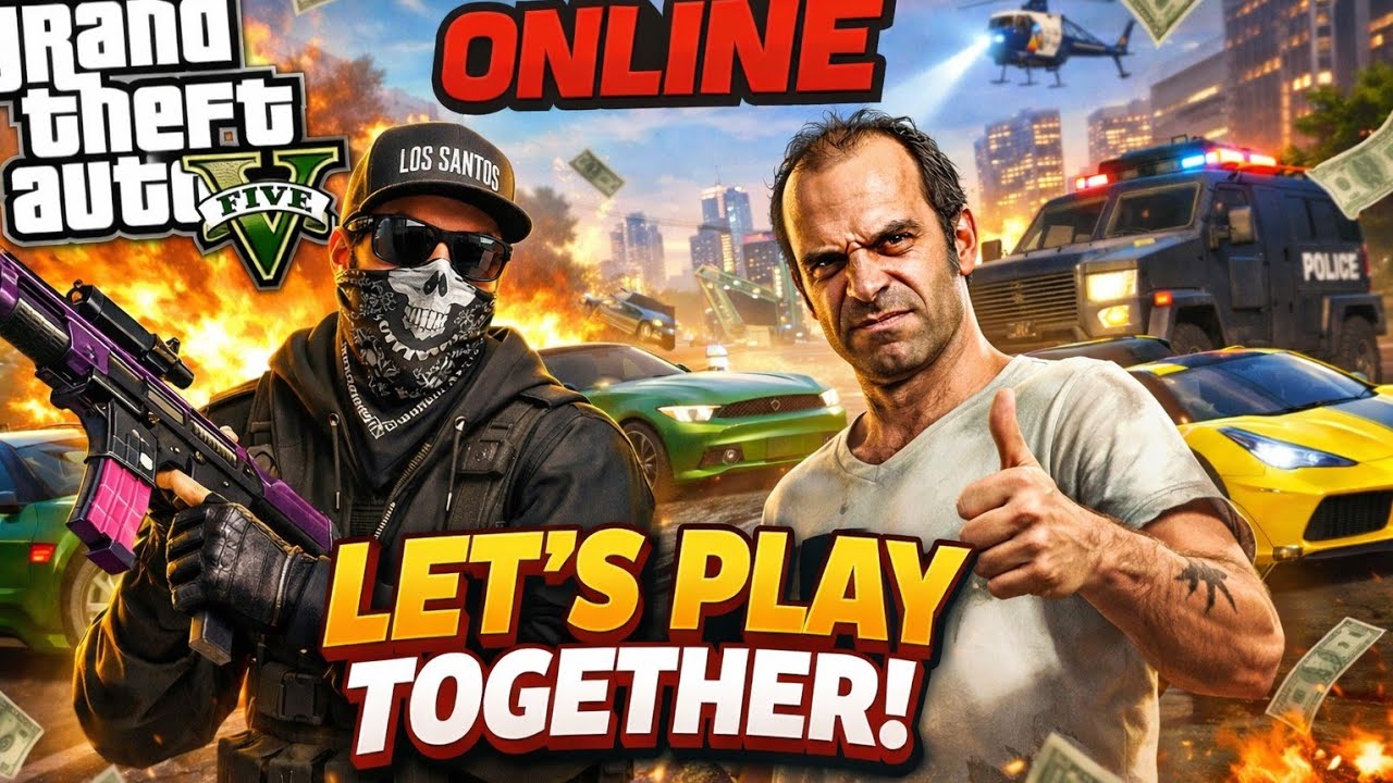 🎮 GTA 5 ONLINE LETS PLAY TOGETHER 🔥 💯 